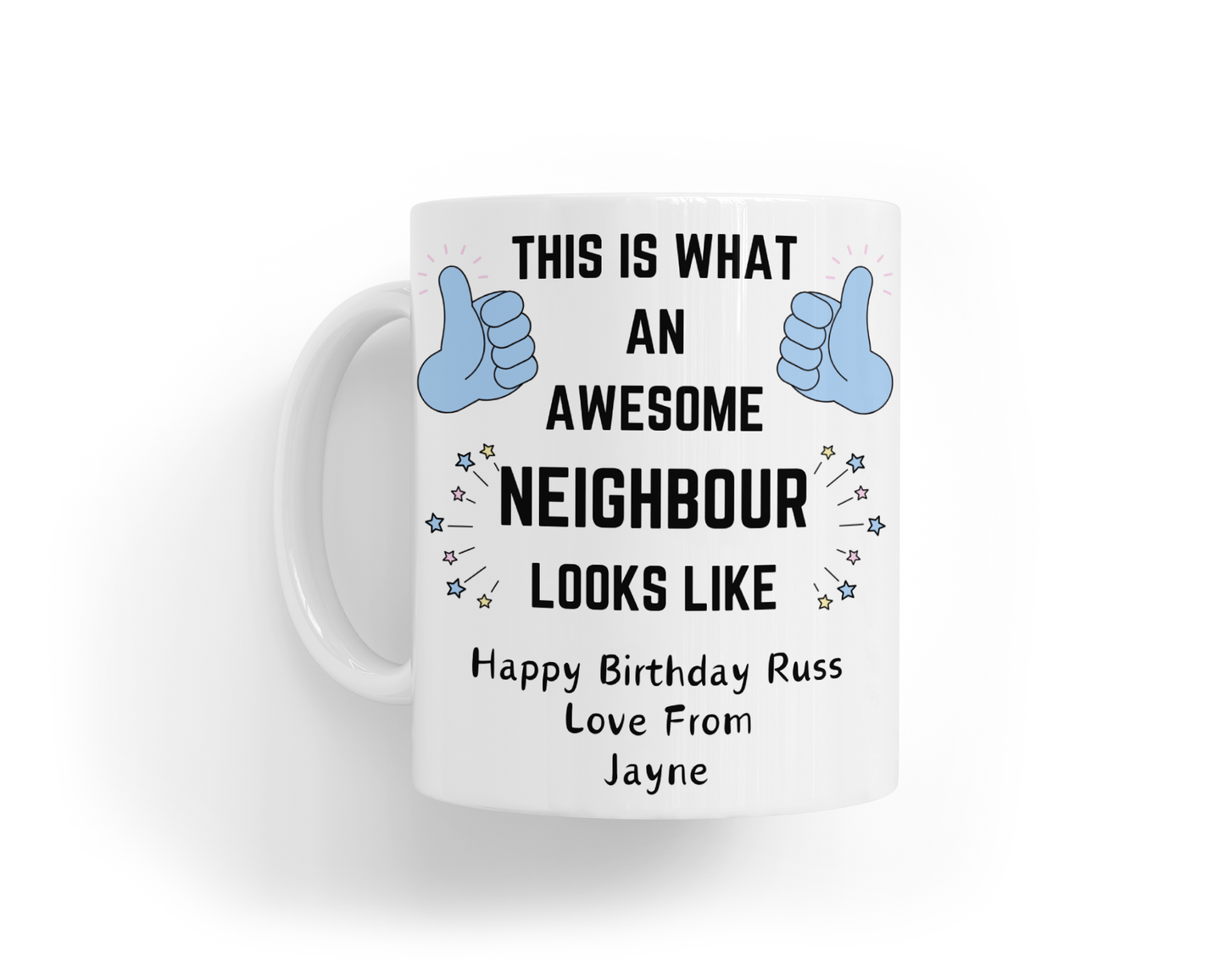 Personalised Mug - Awesome Blue Design