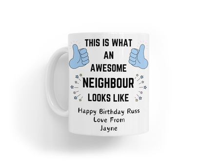 Personalised Mug - Awesome Blue Design
