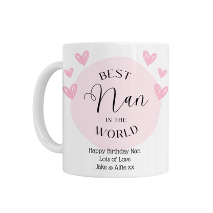 Personalised Ceramic Mug - Best Mum/Nan In The World