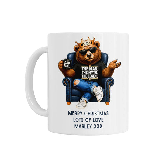 Personalised Ceramic Mug - Dad Man Myth Legend Design