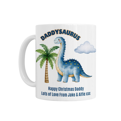 Personalised Ceramic Mug - Daddy/Uncle Dinosaur Design