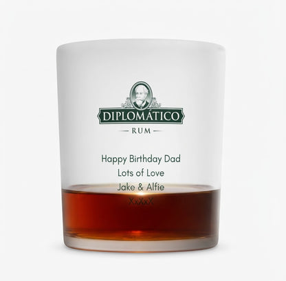 Personalised Diplomatico Rum Glass Tumbler