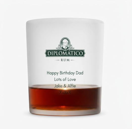 Personalised Diplomatico Rum Glass Tumbler