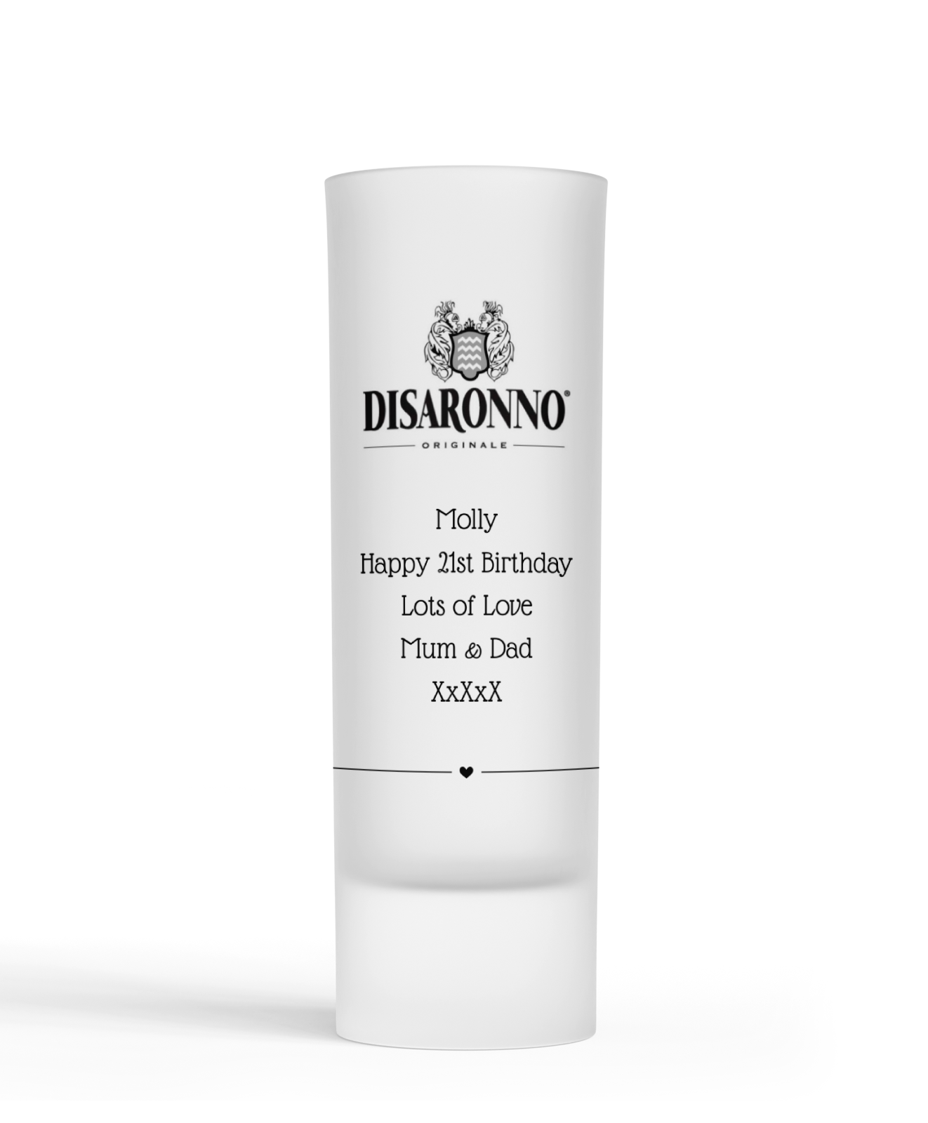 Personalised Shot Glass - Disaronno Design
