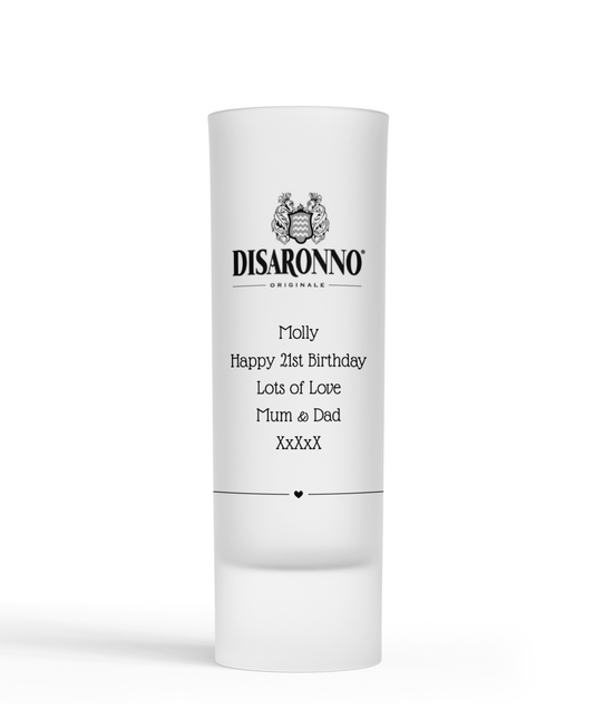 Personalised Shot Glass - Disaronno Design