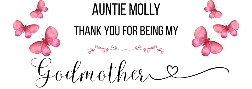 Personalised Flute Glass - Godmother Thank You