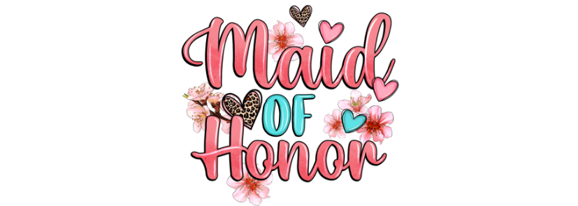 Personalised Flute Glass - Maid of Honor Wedding