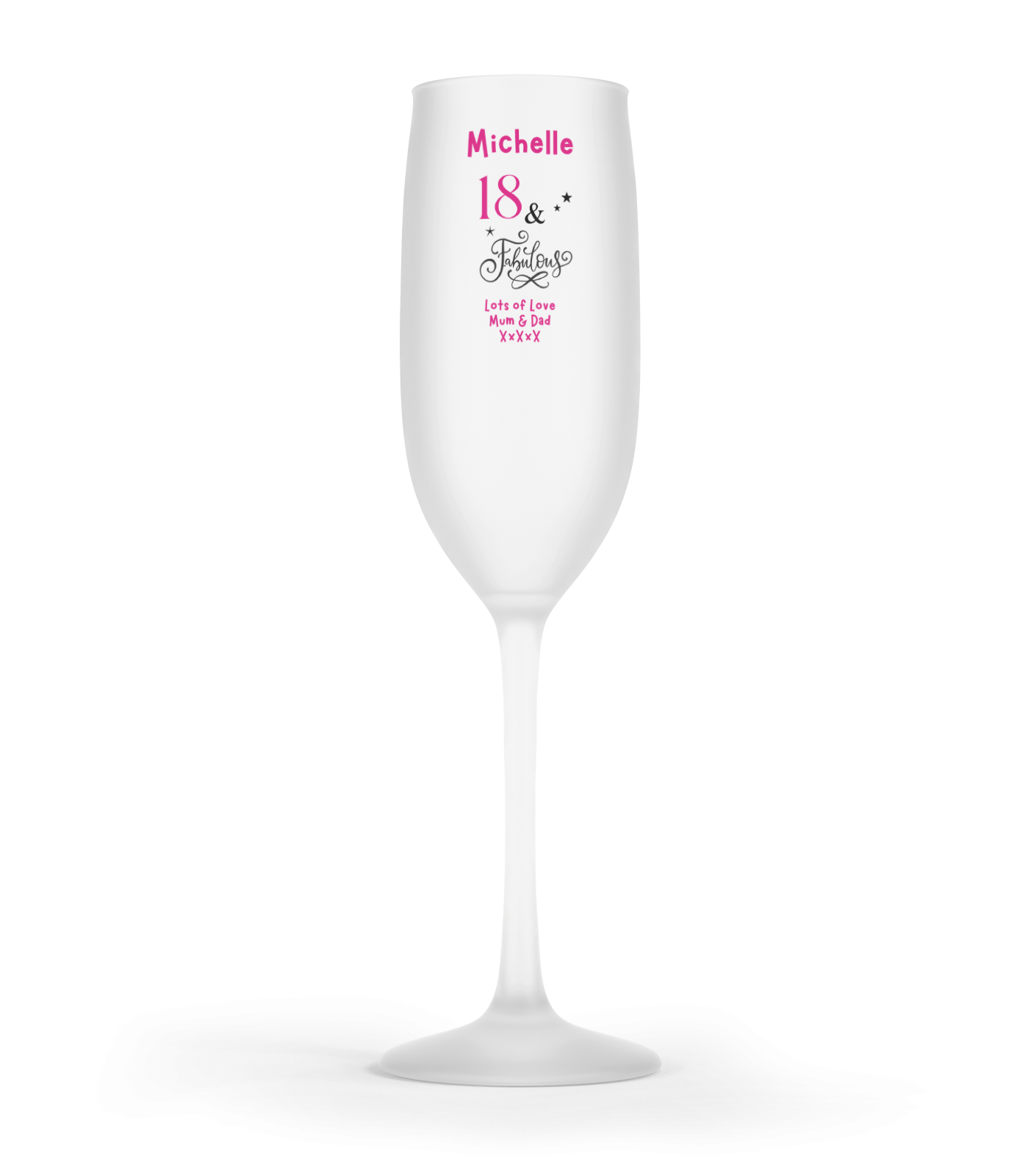 Personalised Flute Glass - Fabulous Birthday