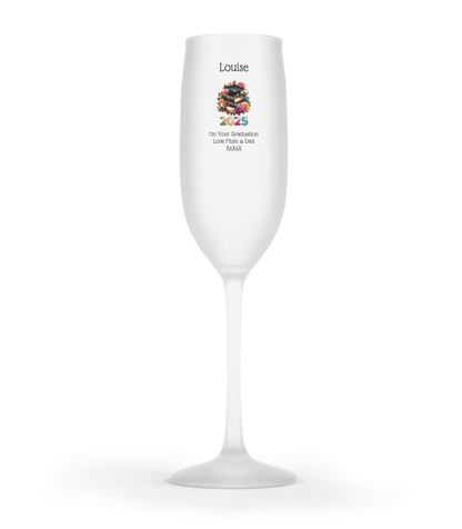 Personalised Flute Glass - Graduation