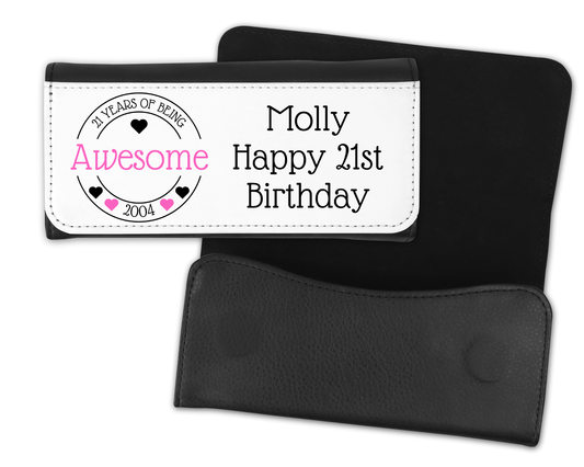 Personalised Glasses Case - Awesome Hearts Birthday
