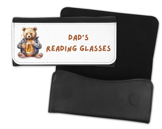 Personalised Glasses Case - Bear Beer Design