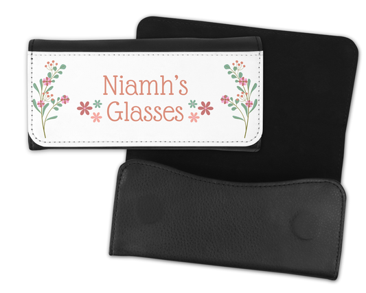 Personalised Glasses Case - Flowers Design