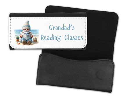 Personalised Glasses Case - Gnome Newspaper Design