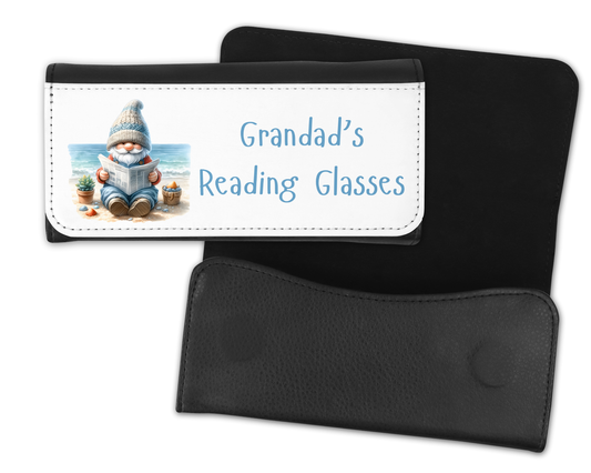 Personalised Glasses Case - Gnome Newspaper Design