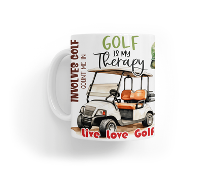 Ceramic Mug - Golf Quotes Design