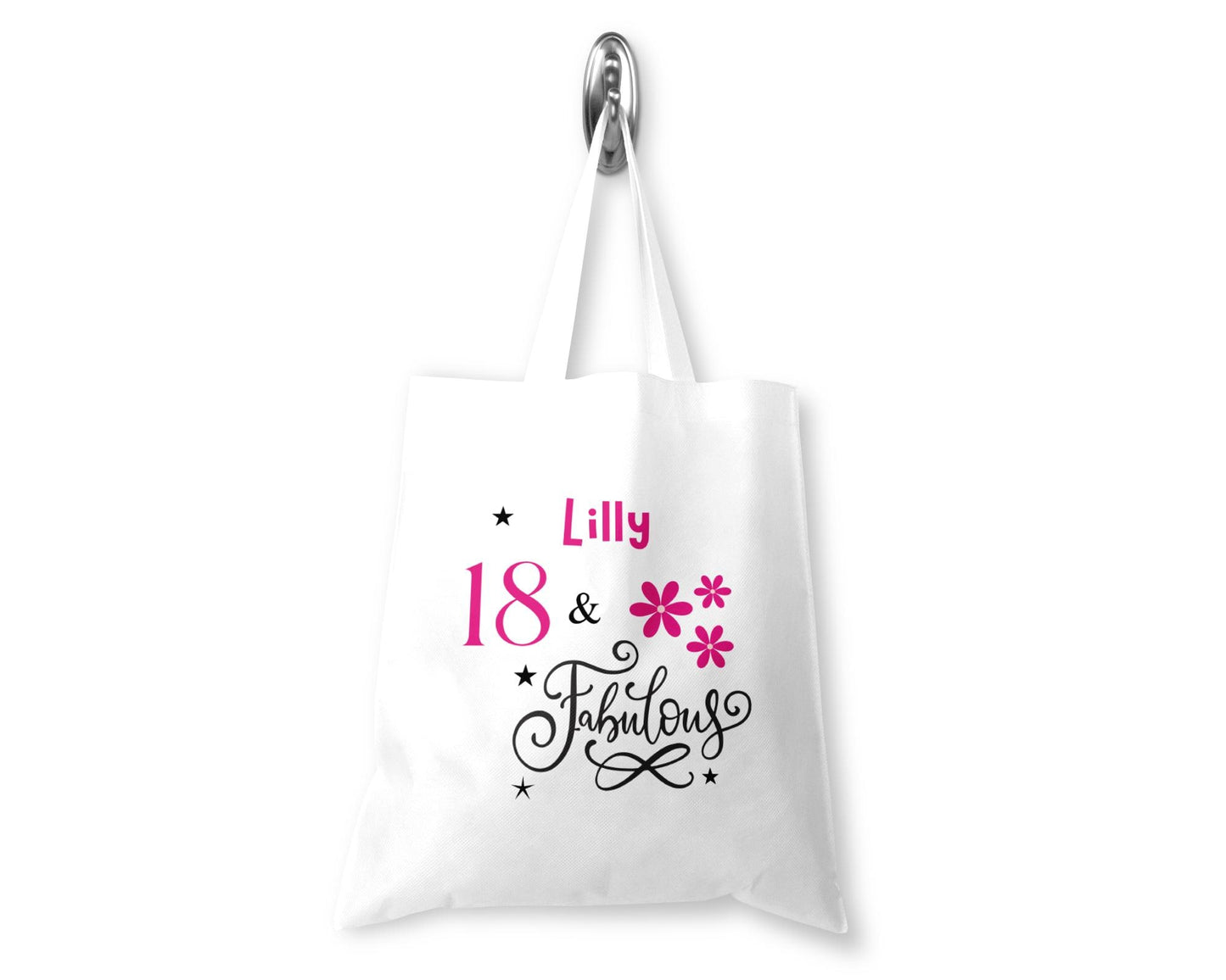 Personalised Tote Shopping Bag - Birthday Fabulous