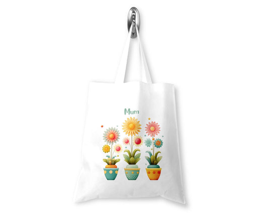 Personalised Tote Shopping Bag - Daisies