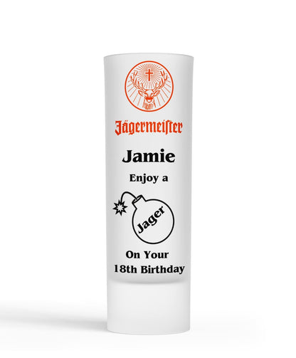 Personalised Shot Glass - Jager Bomb