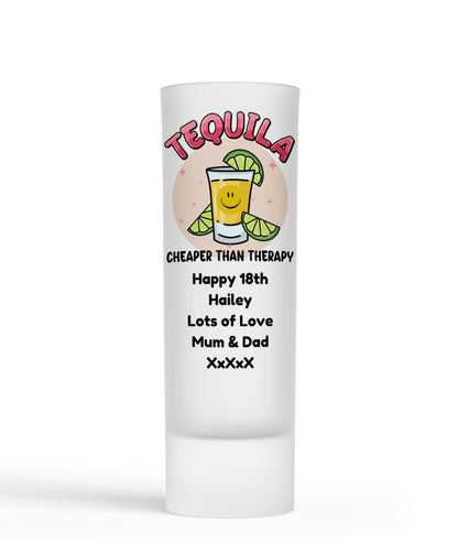 Personalised Shot Glass - Tequila Therapy