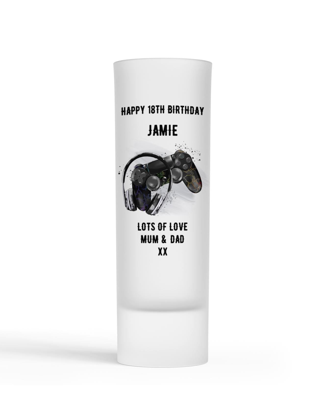 Personalised Shot Glass - Gaming Controller