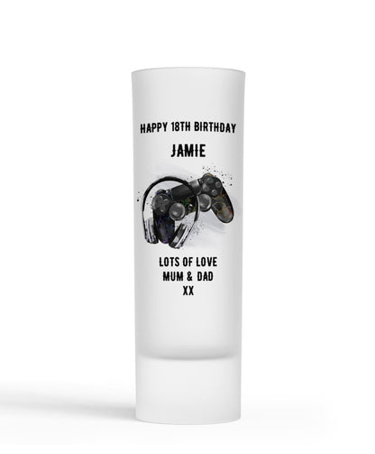 Personalised Shot Glass - Gaming Controller Design