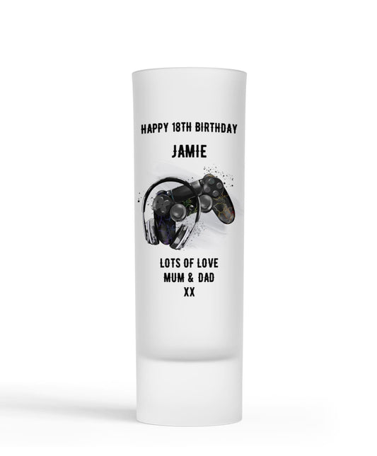 Personalised Shot Glass - Gaming Controller