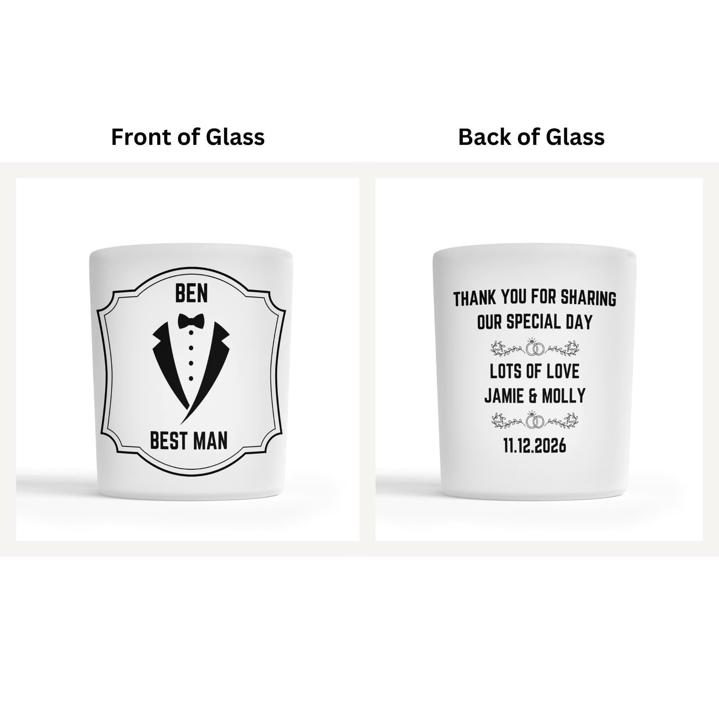 Personalised Whisky Glass - Best Man