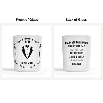 Personalised Whisky Glass - Best Man