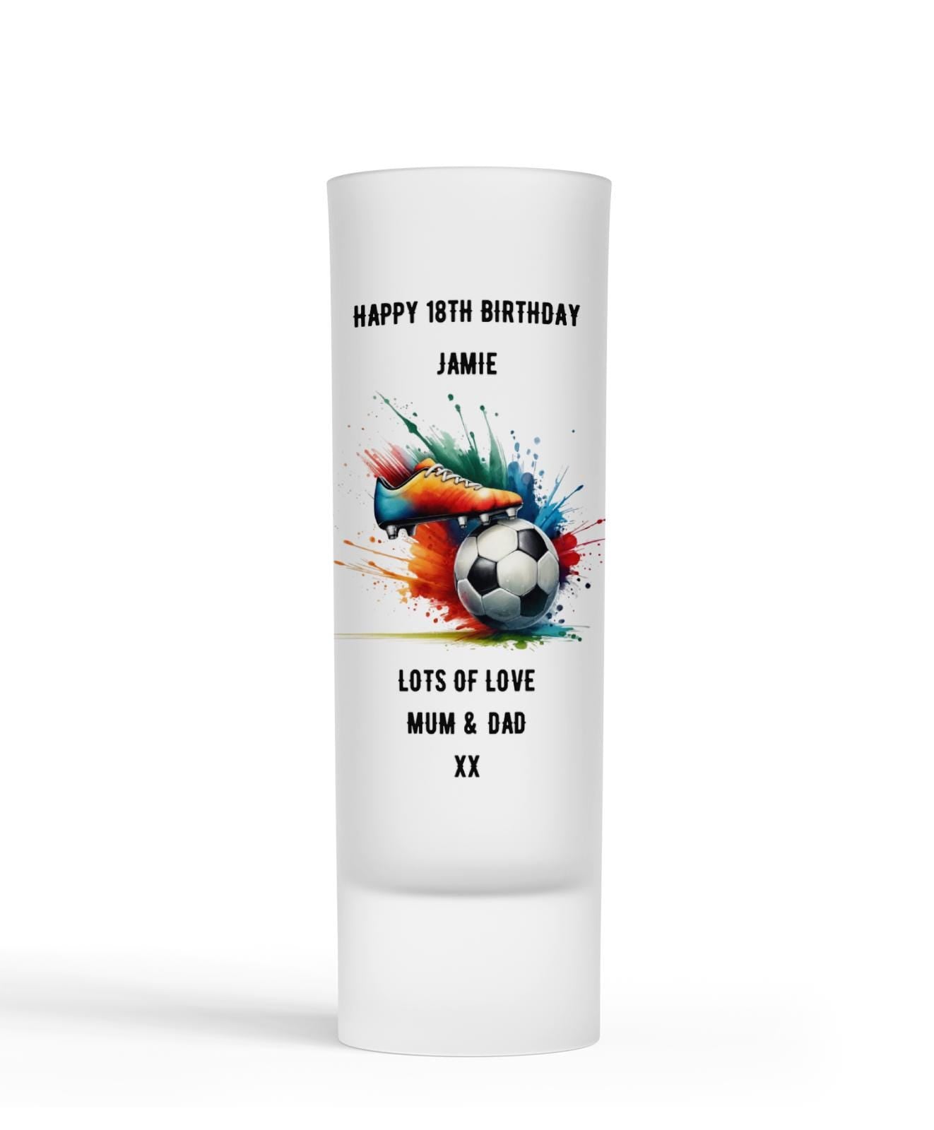 Personalised Shot Glass - Football Boot