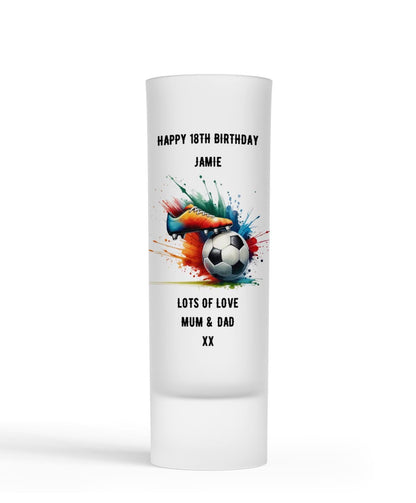 Personalised Shot Glass - Football Boot