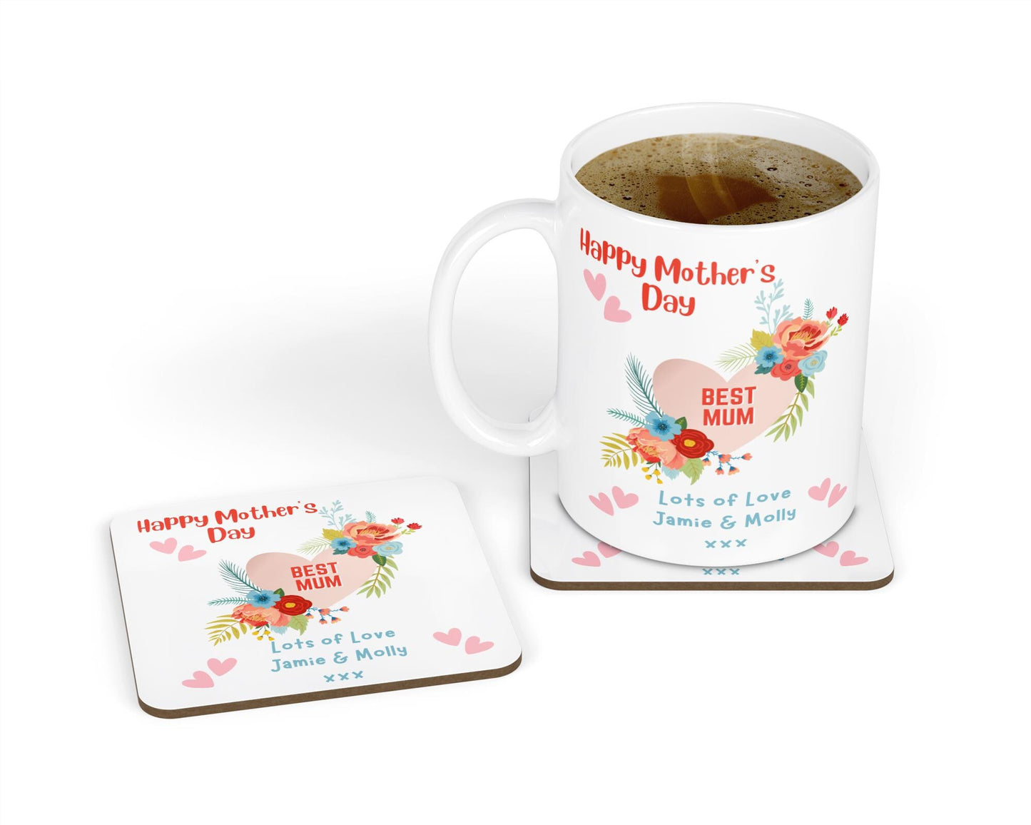 Personalised Mug & Coaster - Best Mum