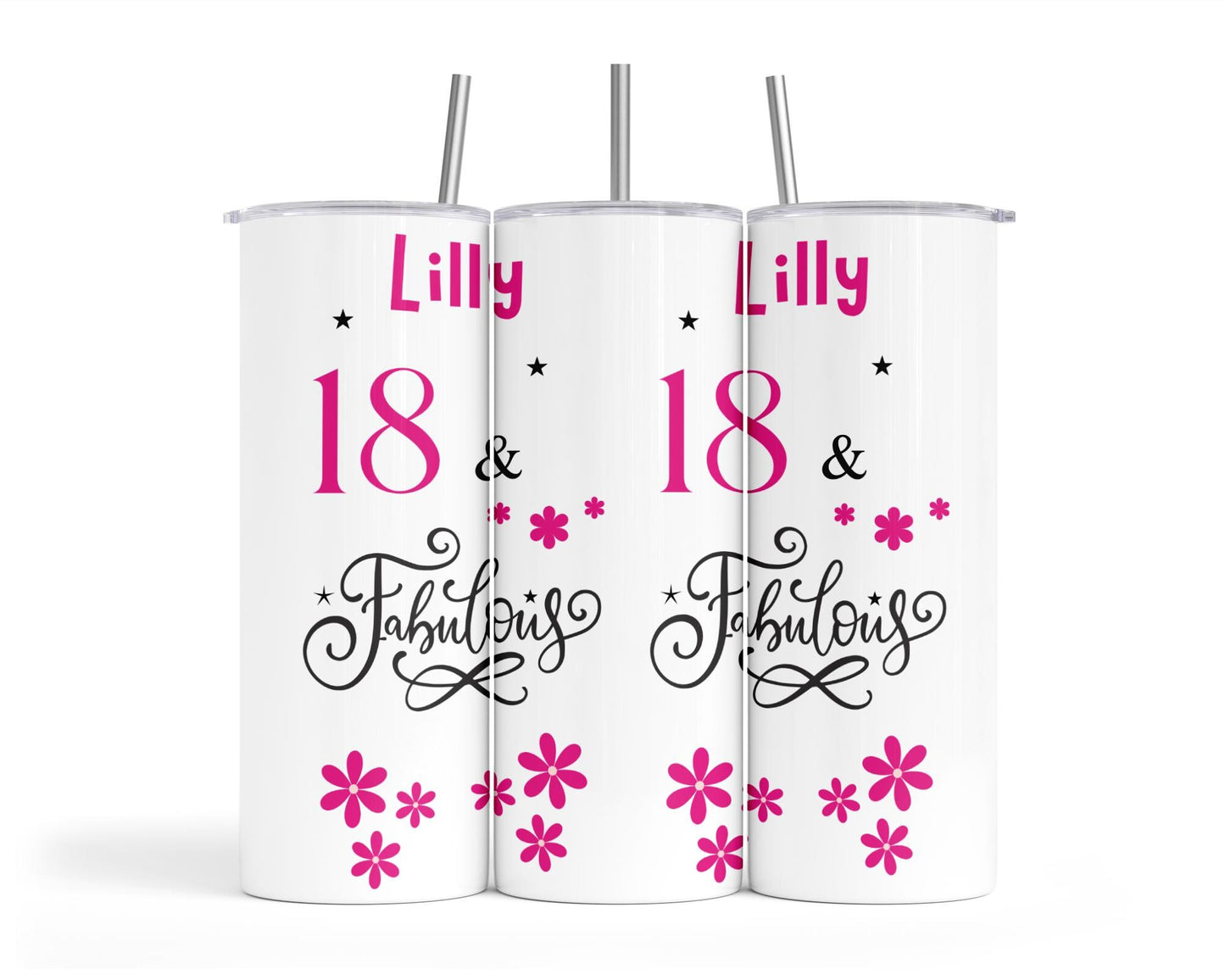 Personalised Insulated Tumbler Travel Bottle - Fabulous Birthday