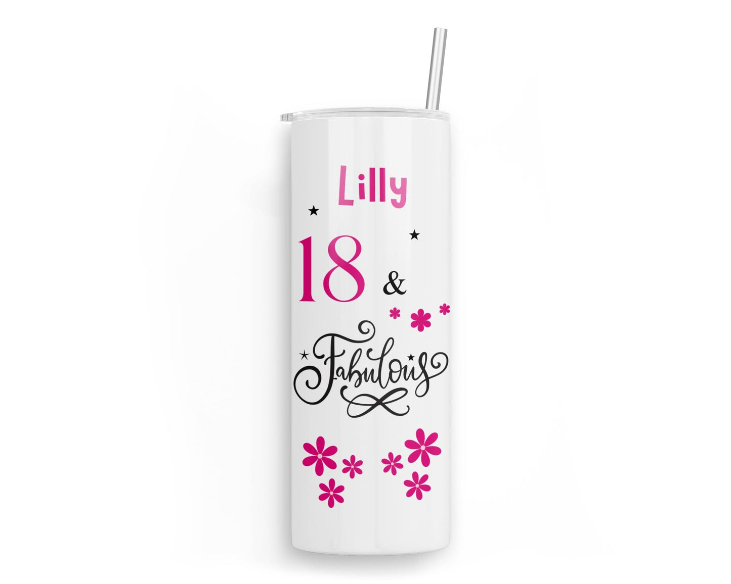Personalised Insulated Tumbler Travel Bottle - Fabulous Birthday