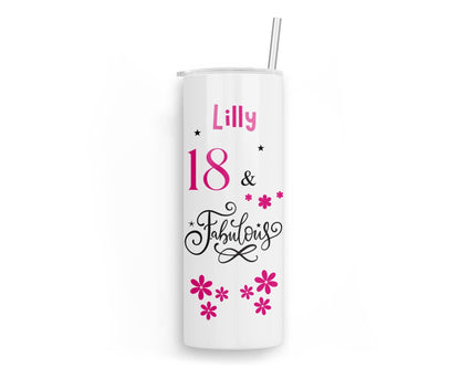 Personalised Insulated Tumbler Travel Bottle - Fabulous Birthday