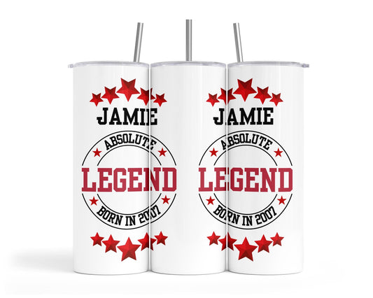 Personalised Insulated Tumbler Travel Sports Bottle - Legend