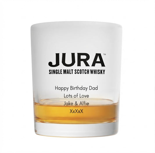 Personalised Jura Whisky Glass Tumbler