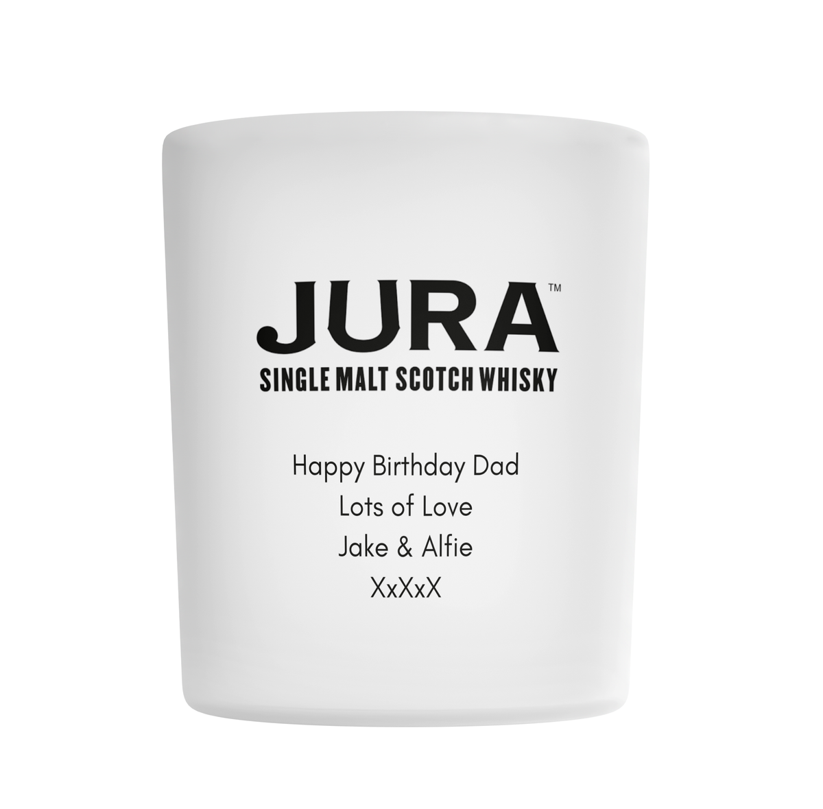 Personalised Jura Whisky Glass Tumbler