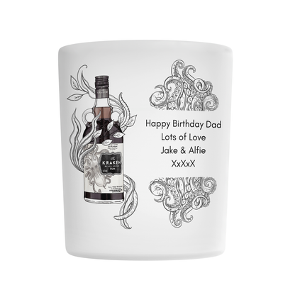 Personalised Kraken Rum Glass Tumbler