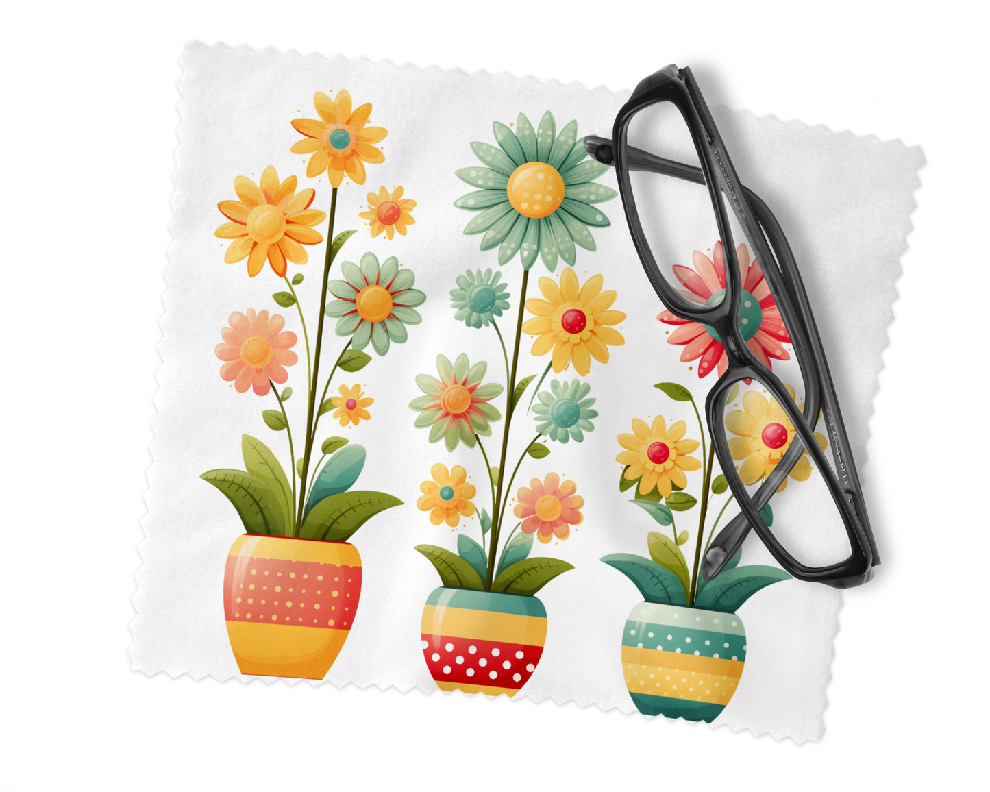 Personalised Glasses Case - Daisies Design
