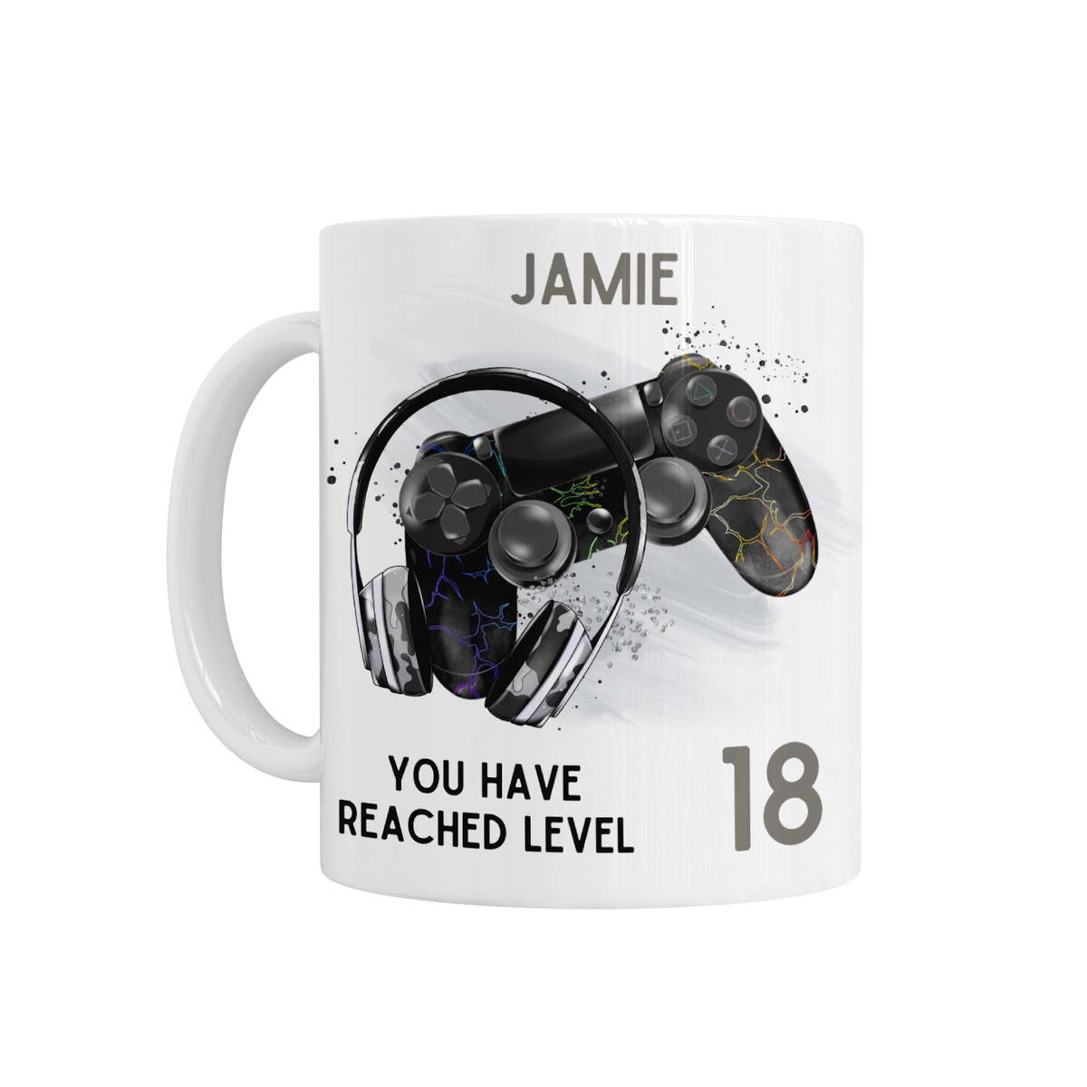 Personalised Ceramic Mug - You Have Reached Level 18 Birthday Design