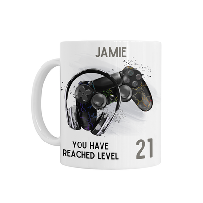 Personalised Ceramic Mug - You Have Reached Level 18 Birthday Design