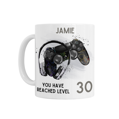 Personalised Ceramic Mug - You Have Reached Level 18 Birthday Design