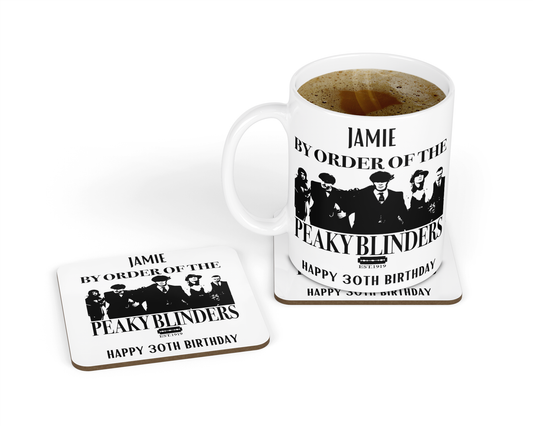Personalised Mug & Coaster - Peaky Blinders