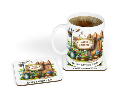 Personalised Mug & Coaster - Garden Design