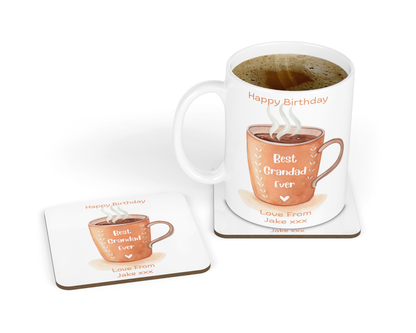Personalised Mug & Coaster - Best Ever Coffee