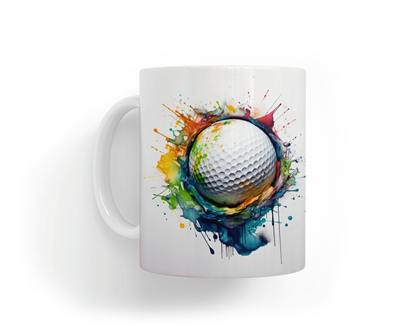 Ceramic Mug - Golf Ball Design