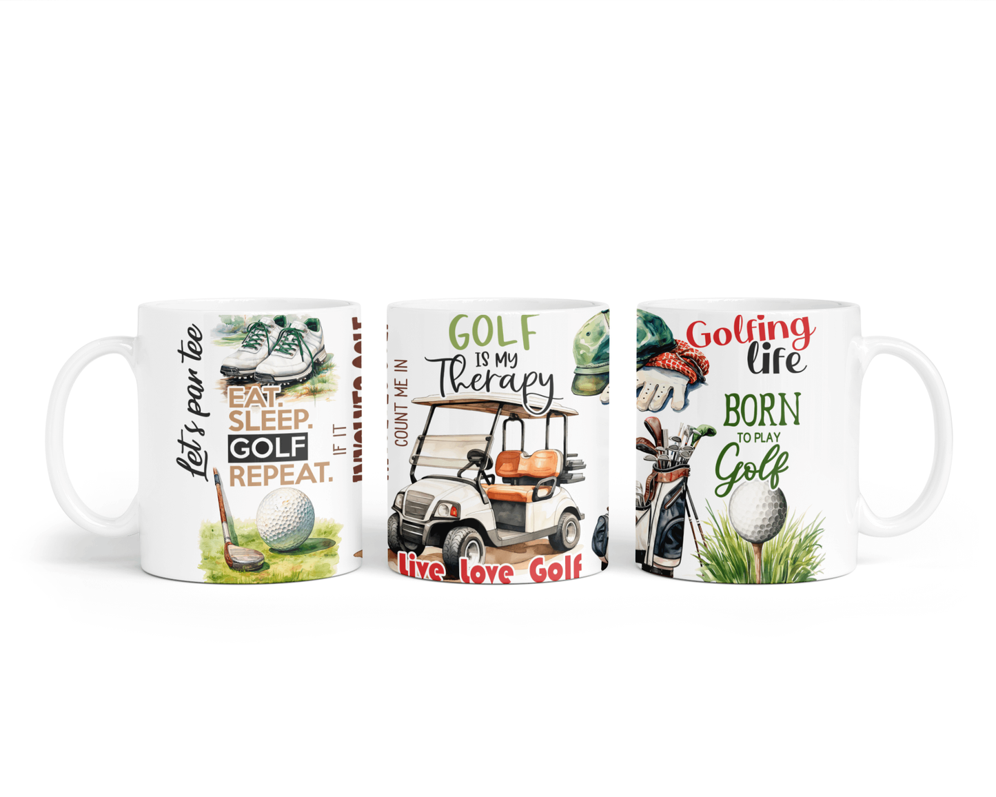 Ceramic Mug - Golf Quotes Design