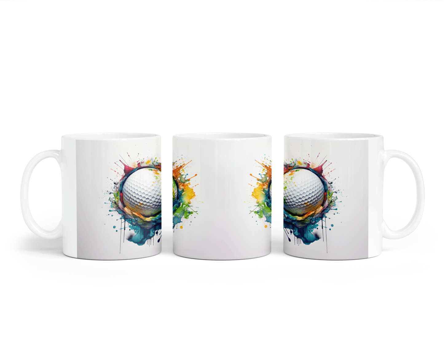 Ceramic Mug - Golf Ball Design