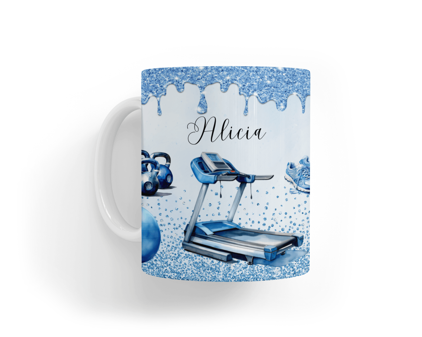 Personalised Mug - Blue Gym Design