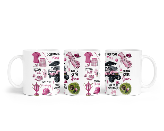 Ceramic Mug - Ladies Golf Quotes Design